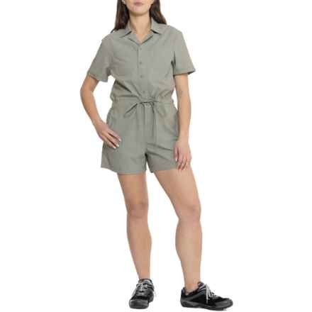 Flylow Around Town Romper - Short Sleeve in Boa