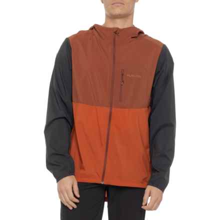 Flylow Davis Windbreaker Jacket in Sedona/Cinnamon/Black