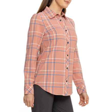 Flylow Dolly Snap-Front Shirt - UPF 50+, Long Sleeve in Blush