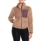 Flylow Felice Midlayer Fleece Jacket - Full Zip in Galaxy/Chai