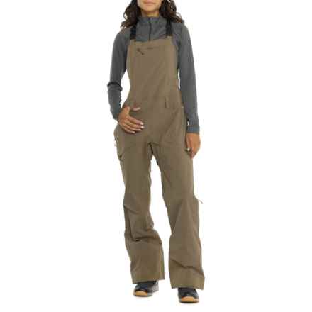 Flylow Foxy Snowboard Bib Pants - Waterproof, Insulated in Capers