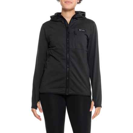 Flylow Katinka Midlayer Hooded Jacket - Full Zip in Black