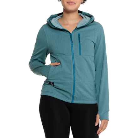 Flylow Katinka Midlayer Hooded Jacket - Full Zip in Neptune