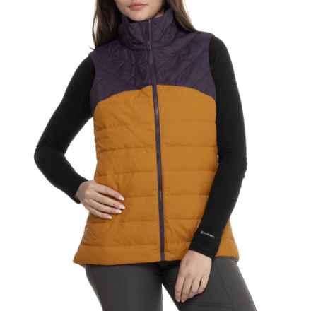 Flylow Laurel Down Vest - 600 Fill Power in Berry/Jupiter