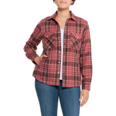 Flylow May Flannel Shirt - Long Sleeve in Chili/Timber