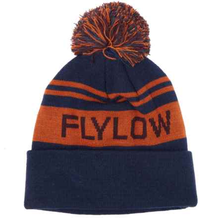 Flylow OG Pom Beanie (For Men) in Night/Sandstone/Galaxy