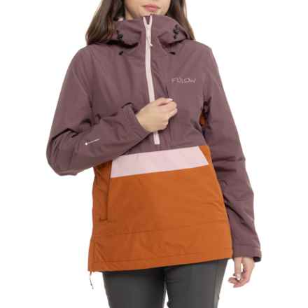 Flylow Sarah Anorak Jacket - Waterproof, Insulated in Galaxy/Copper/Quartz