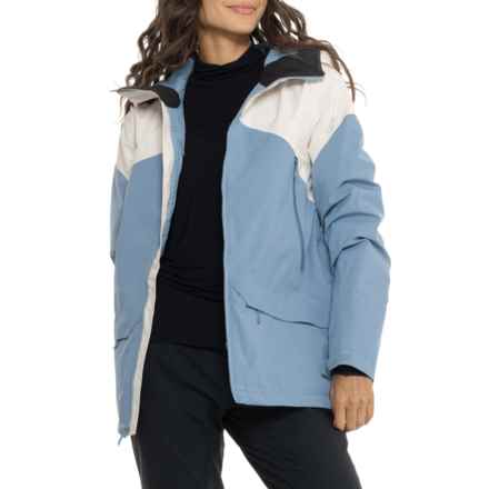 Flylow Sarah Ski Jacket - Waterproof, Insulated in Vintage Blue/Marble