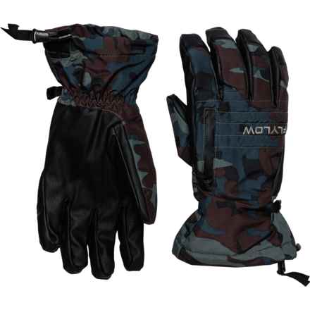 Flylow Snowman Ski Gloves - Waterproof, Insulated (For Men) in Shadow Camo