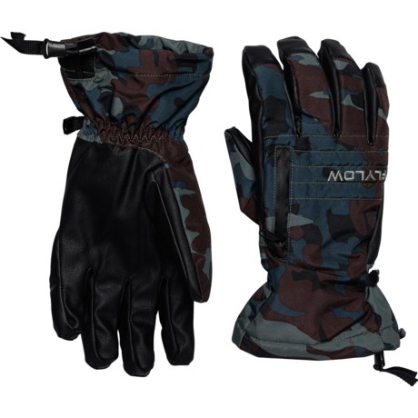 Flylow Snowman Ski Gloves - Waterproof, Insulated in Shadow Camo