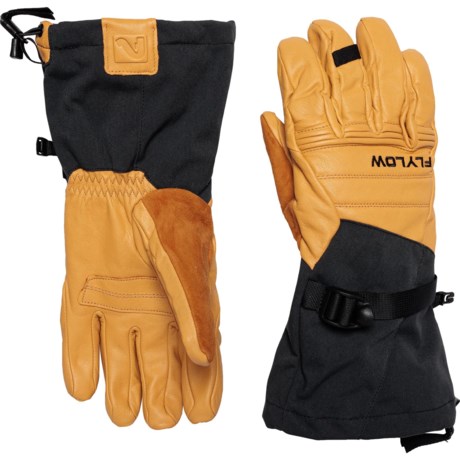 Flylow Super D Ski Gloves - Waterproof, Insulated (For Men) in Black