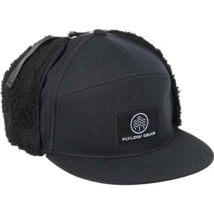 Flylow Walleye Baseball Cap with Ear Flaps (For Men) in Black