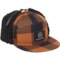 Flylow Walleye Baseball Cap with Ear Flaps in Black/Copper