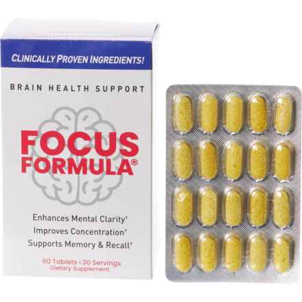 Focus Formula Brain Health Tablets - 60-Count in Multi