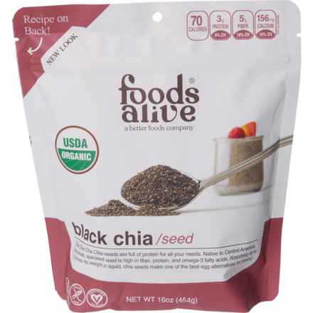 Foods Alive Black Chia Seeds - 16 oz. in Multi