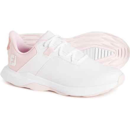 FOOTJOY ProLite Golf Shoes - Waterproof (For Women) in White / Pink