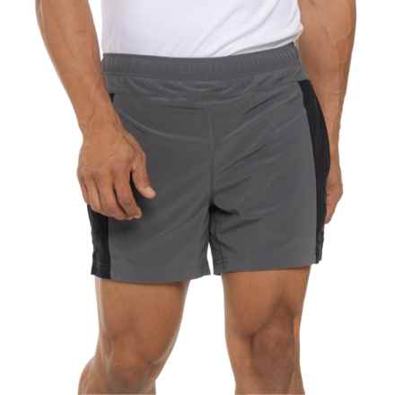 FOUR LAPS Bolt Shorts - 5”, Built-In Brief in Charcoal