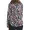 6630T_2 Foxcroft Fitted Cotton Abstract Palm Shirt - Wrinkle Free, Long Sleeve (For Women)