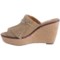 180YX_2 Franco Sarto Candace Sandals - Nubuck, Wedge Heel (For Women)