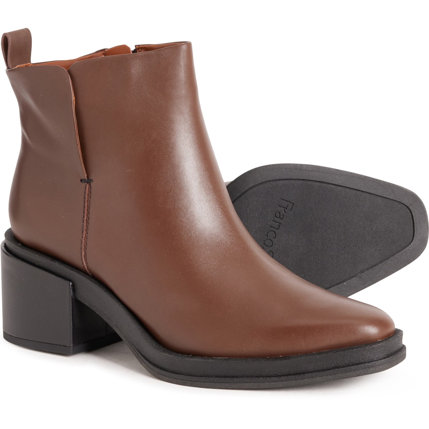 Franco sarto side zip leather booties hotsell