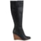 180YR_4 Franco Sarto Lara Tall Wedge Boots - Suede (For Women)