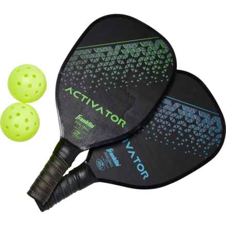 Franklin Sports Activator Wood Paddle and X40 Pickleball Set in Multi