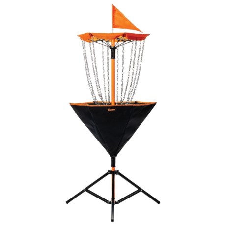 Franklin Sports Deluxe Disc Golf Target in Black/Orange