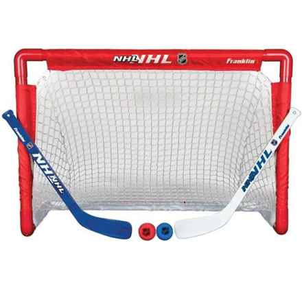 Franklin Sports NHL Mini Hockey Goal Set in Multi