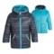 340DG_4 Free Country Color-Blocked Printed Puffer Reversible Jacket - Insulated (Little Girls)