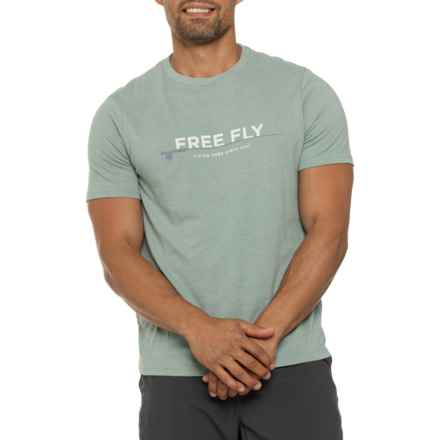 Free Fly 8 Weight T-Shirt - Short Sleeve in Heather Sabal Green