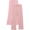 Free For All Girls Big Girls Wide-Waist Flare Pants - 2-Pack, Mid Rise in Pale Lilac/Lilac/White/Pink Nectar
