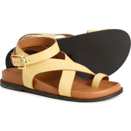 Free People Anya Sandals - Leather (For Women) in Yellow