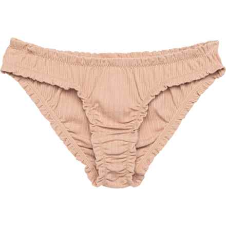 Free People At Home Pointelle Panties - Bikini Briefs in Cafe Au Lait