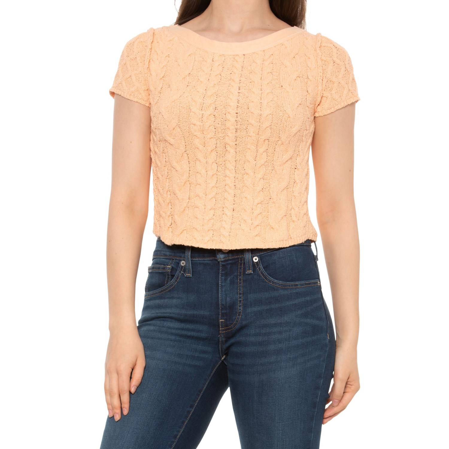 Free People Baby Cable Shirt - Short Sleeve