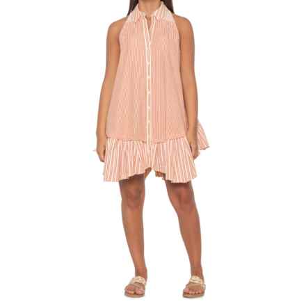 Free People Be Real Mini Dress -Sleeveless in Neutral