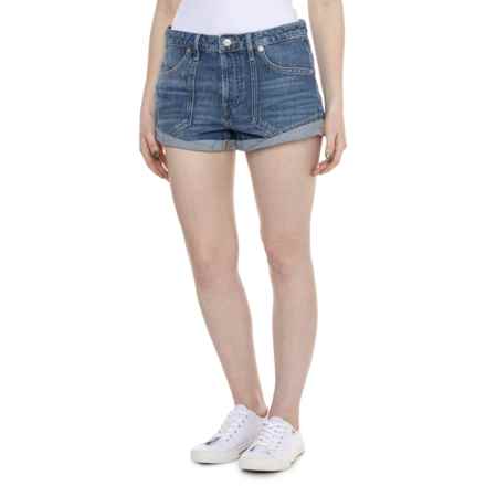 Free People Beginner’s Luck Slouch Shorts in Felicity Wash