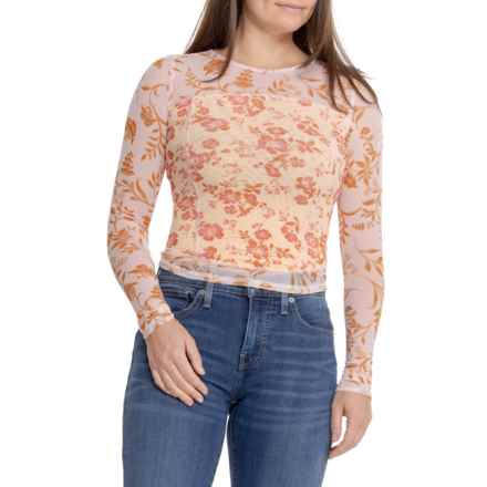 Free People Betty’s Garden Shirt - Long Sleeve in Coral