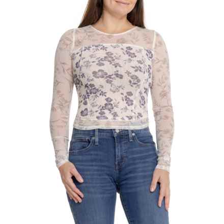 Free People Betty’s Garden Shirt - Long Sleeve in Neutral Combo