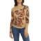 Free People Betty’s Garden Shirt - Long Sleeve in Tan