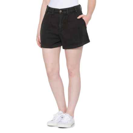 Free People Billie Chino Shorts in Black