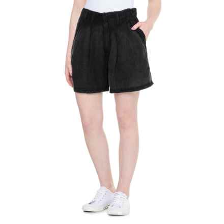 Free People Calla Trouser Shorts - Linen in Black