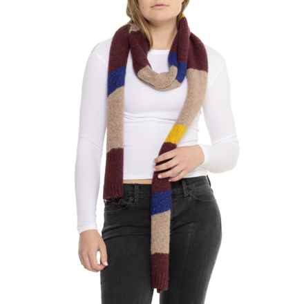 Free People Carina Swirl Scarf in Burgundy