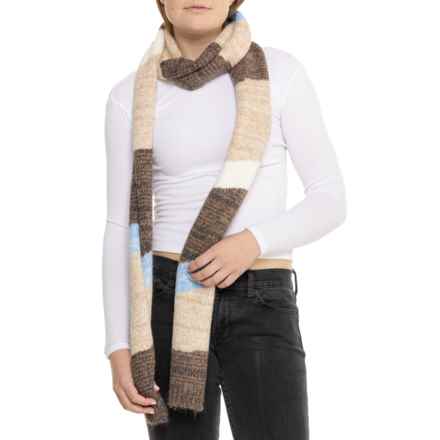 Free People Carina Swirl Scarf in Tan