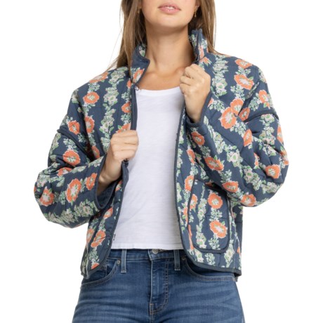 Free People Chloe Jacket - Insulated in Blue/Navy