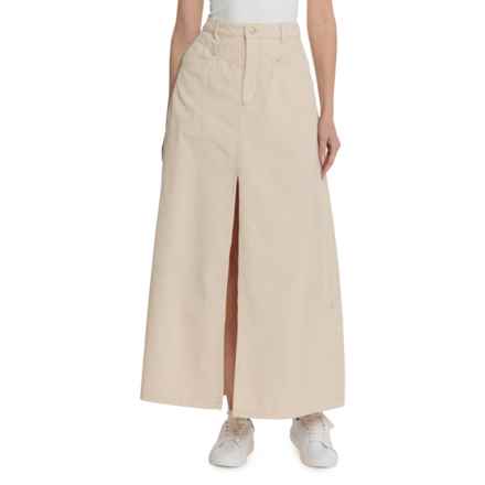 Free People Come As You Are Corduroy Skirt in Beige