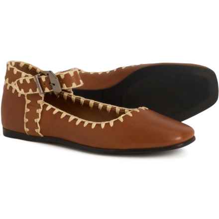 Free People Crochet Mystic Mary Jane Flats - Leather (For Women) in Neutral