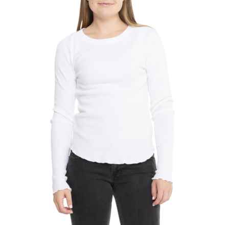 Free People Easy Does It T-Shirt - Long Sleeve in White