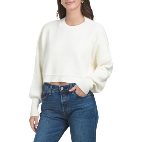 Free People Easy Street Crop Sweater - Save 70%