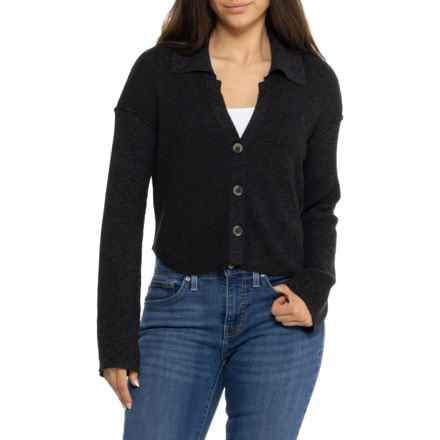 Free People Ella Sweater Shirt - Long Sleeve in Black