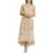 Free People First Date Printed Maxi Slip Lounge Dress - Sleeveless in Tea Combo